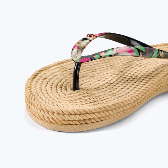 Női flip flopok ROXY South Beach III black/pink/soft lime 7