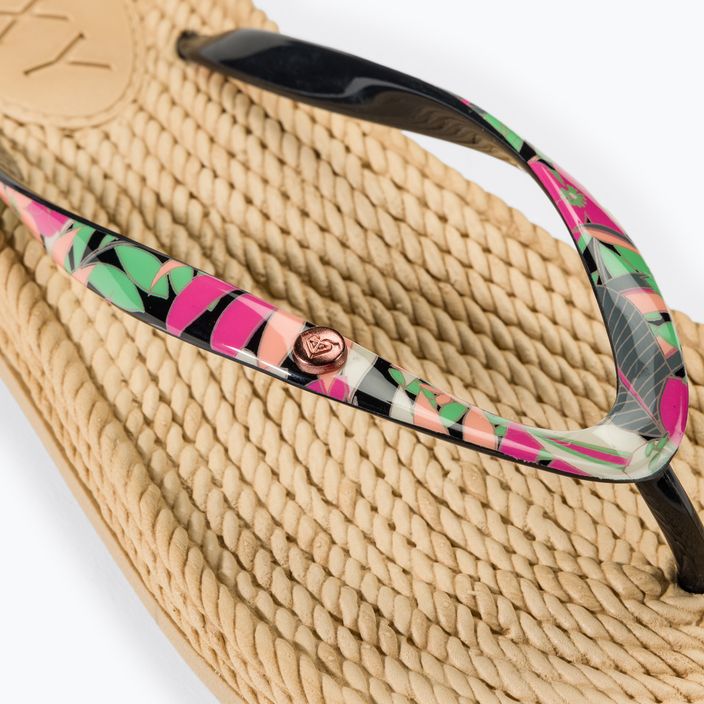 Női flip flopok ROXY South Beach III black/pink/soft lime 8