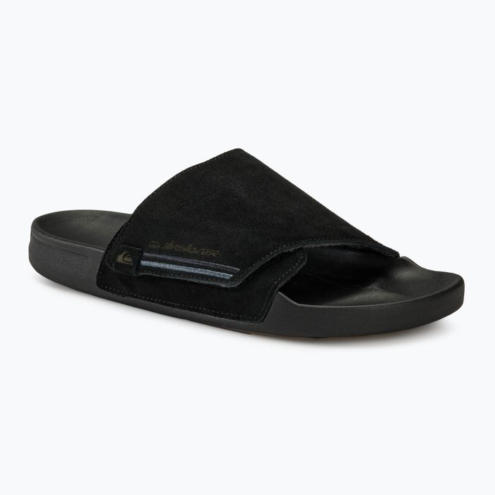 Quiksilver Rivi Suede black 1 férfi papucs