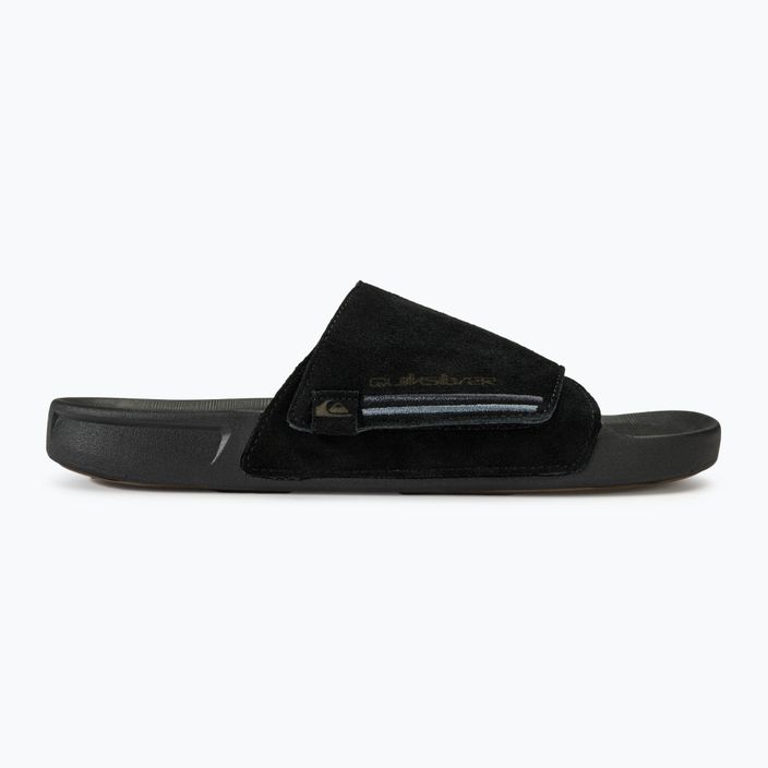 Quiksilver Rivi Suede black 1 férfi papucs 2