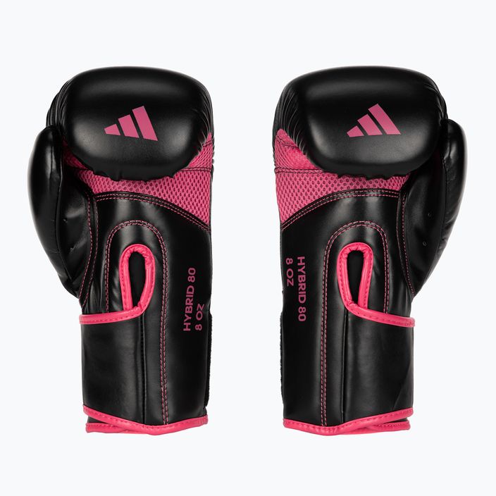 adidas Hybrid 80 bokszkesztyű fekete-rózsaszín ADIH80 2