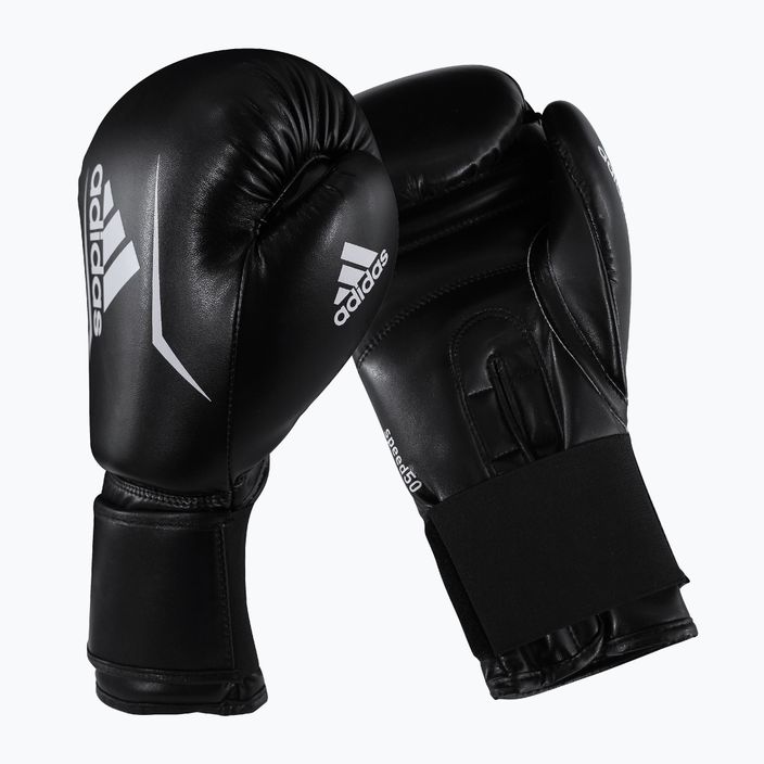 adidas Youth Boxing Set gyermek táska + kesztyű fekete-fehér ADIBPKIT10-90100 3