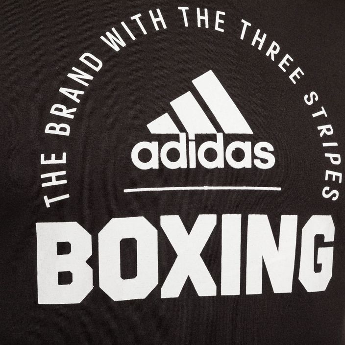Férfi adidas Boxing póló fekete/fehér 3