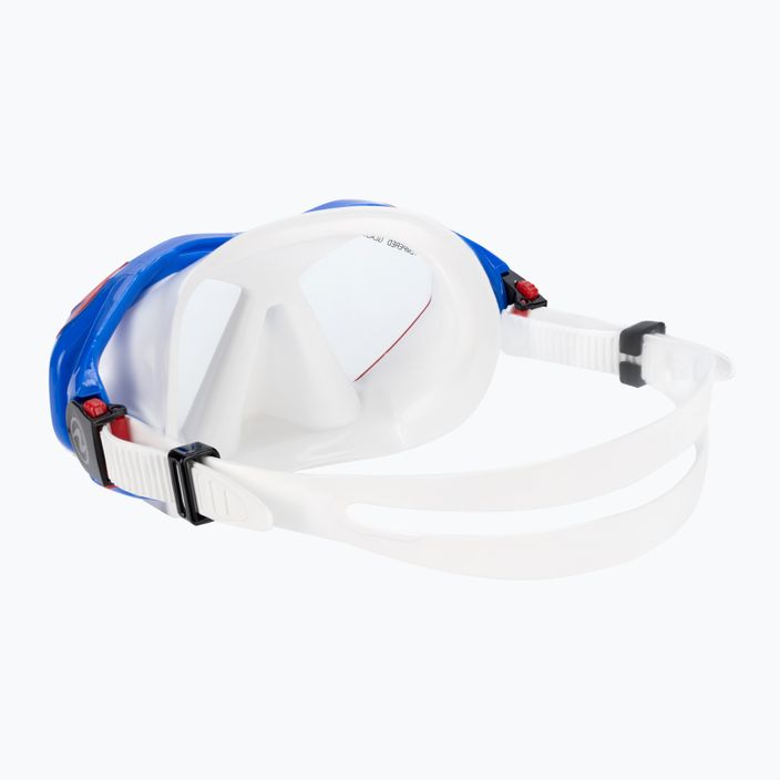 AQUALUNG Hawkeye búvárszett maszk + snorkel kombináció kék/piros SC3974006 4
