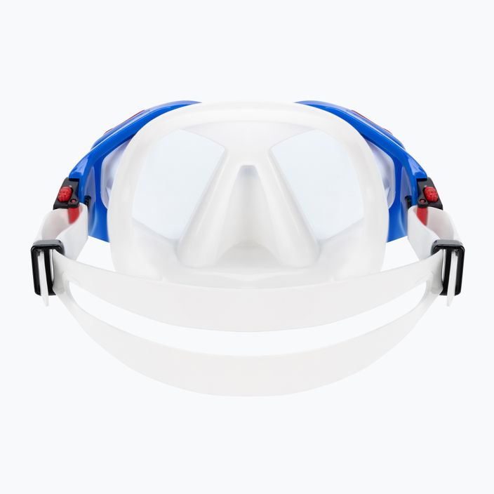 AQUALUNG Hawkeye búvárszett maszk + snorkel kombináció kék/piros SC3974006 5