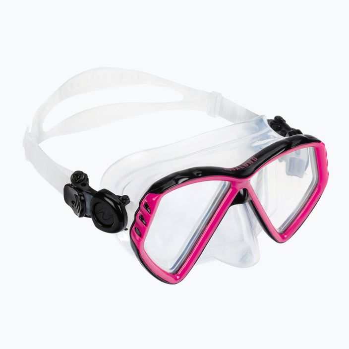 Aqualung Cub Combo gyermek snorkel készlet maszk + snorkel fekete/rózsaszín SC3990002 2
