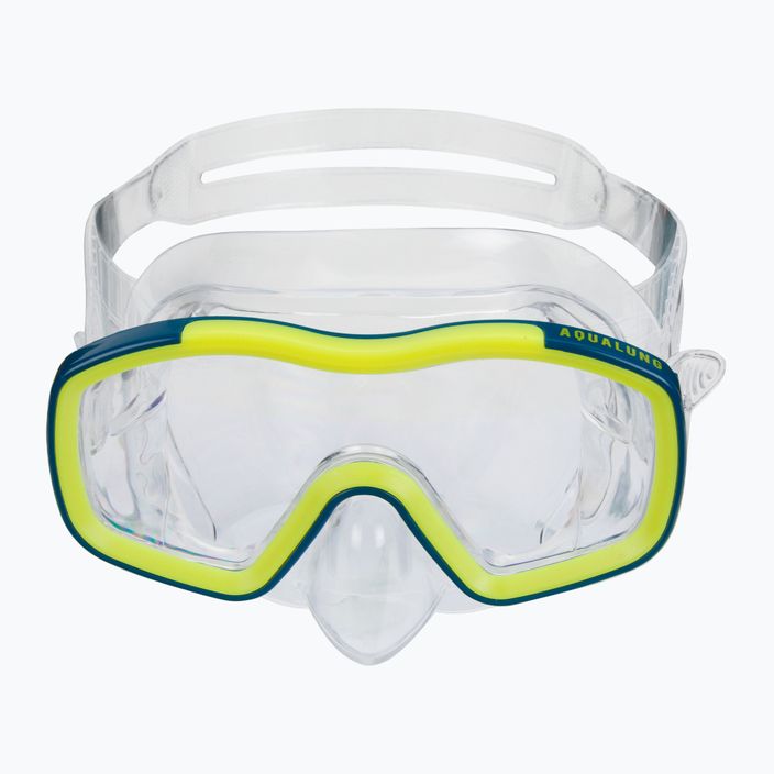 AQUALUNG Raccon búvárszett maszk + snorkel kék/sárga SC4000007 3