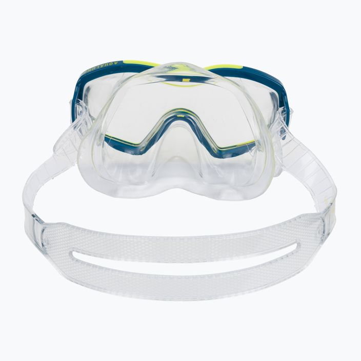 AQUALUNG Raccon búvárszett maszk + snorkel kék/sárga SC4000007 6