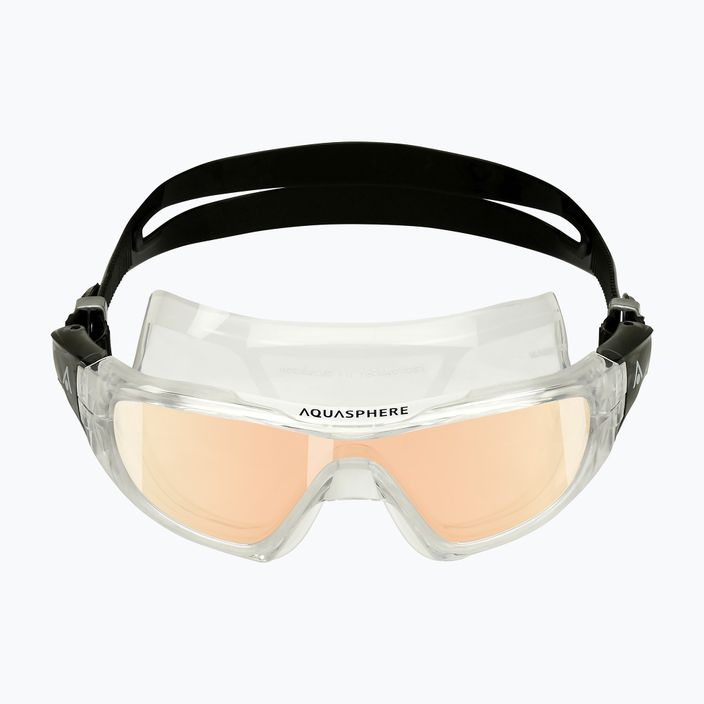 Aquasphere Vista Pro átlátszó/fekete/tükrös irizáló úszómaszk MS5040001LMI 7