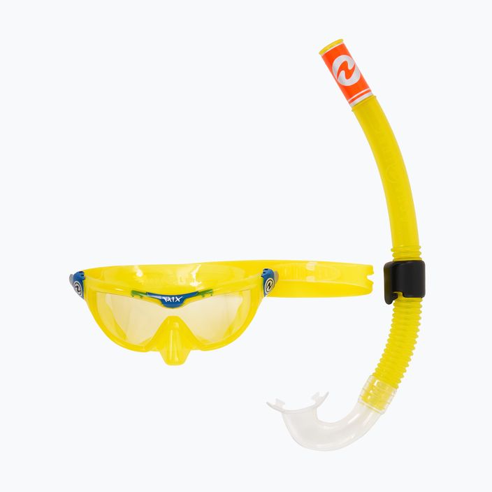Aqualung Mix gyermek snorkel készlet maszk + snorkel sárga/kék SC4250798 10