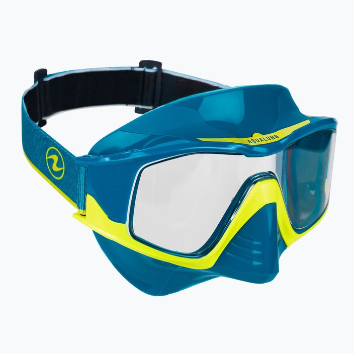 Aqualung Vita Combo Snorkelling szett maszk + búvármaszk kék/sárga SC4269807 2