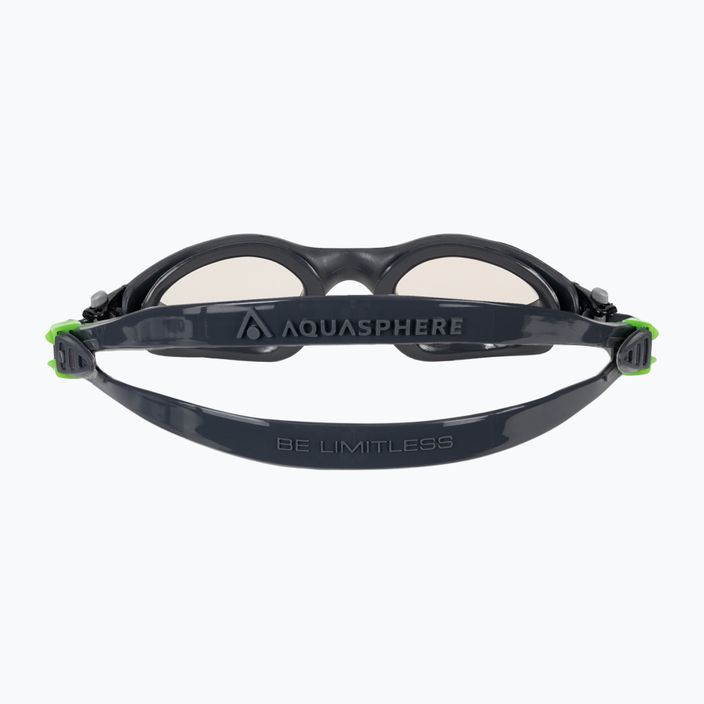 Aquasphere Kayenne sötétszürke/zöld úszószemüveg 5