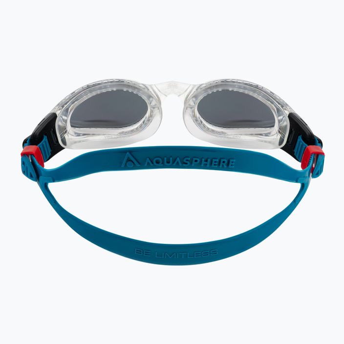 Aquasphere Kaiman átlátszó/petrol/tükrös ezüst úszószemüveg EP3180098LMS 5