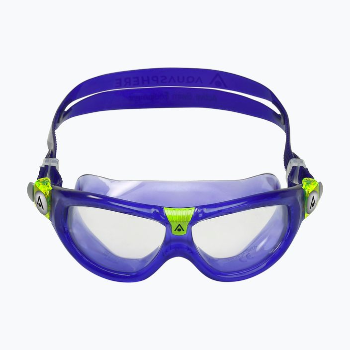 Aquasphere Seal Kid 2 piros/lila/lila/lime gyermek úszó maszk 2