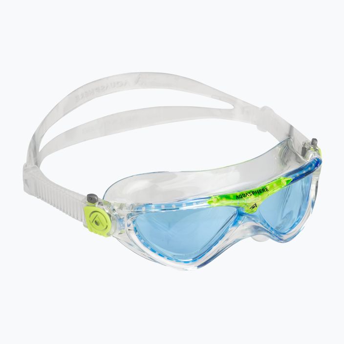 Aquasphere Vista átlátszó/világoszöld/kék gyermek úszómaszk MS5630031LB