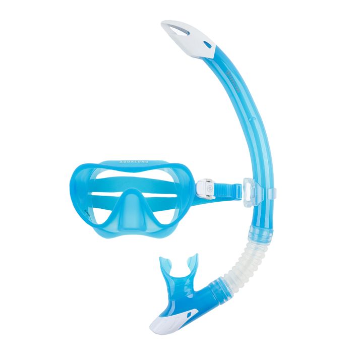 snorkel készlet Aqualung Combo Nabul maska + pipa blue/white 2