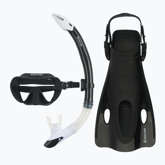 Aqualung Nabul snorkel készlet maszk + búvár + uszonyok fekete