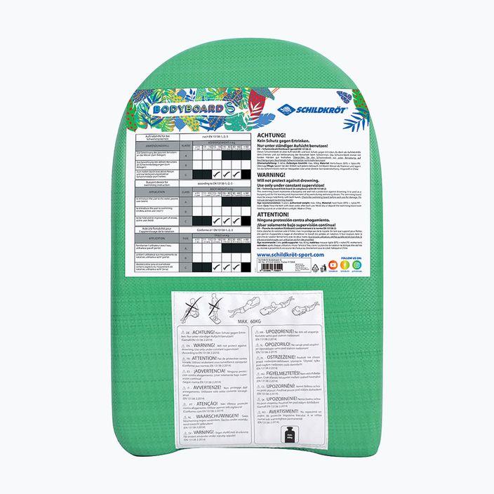Schildkröt Bodyboard úszódeszka zöld-kék 970322 6