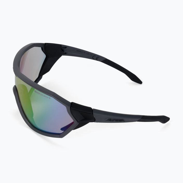 Kerékpáros szemüveg Alpina S-Way VM coal matt black/rainbow mirror 4