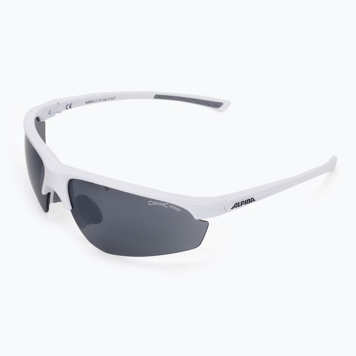 Kerékpáros szemüveg Alpina Tri-Effect 2.2 white/black mirror/clear/orange mirror 5
