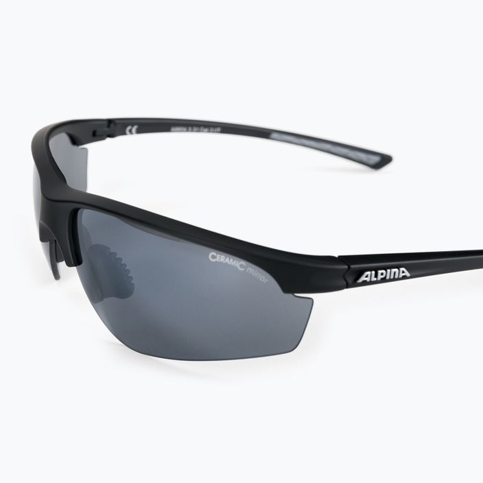 Kerékpáros szemüveg Alpina Tri-Effect 2.1 black matte/black mirror/clear/orange mirr 5