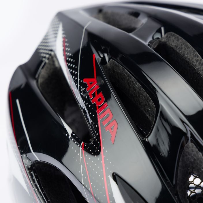 Kerékpáros sisak Alpina MTB 17 black/white/red 7