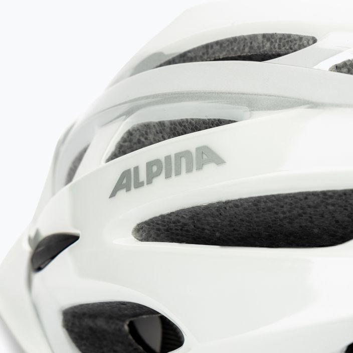 Kerékpáros sisak Alpina MTB 17 white/silver 7