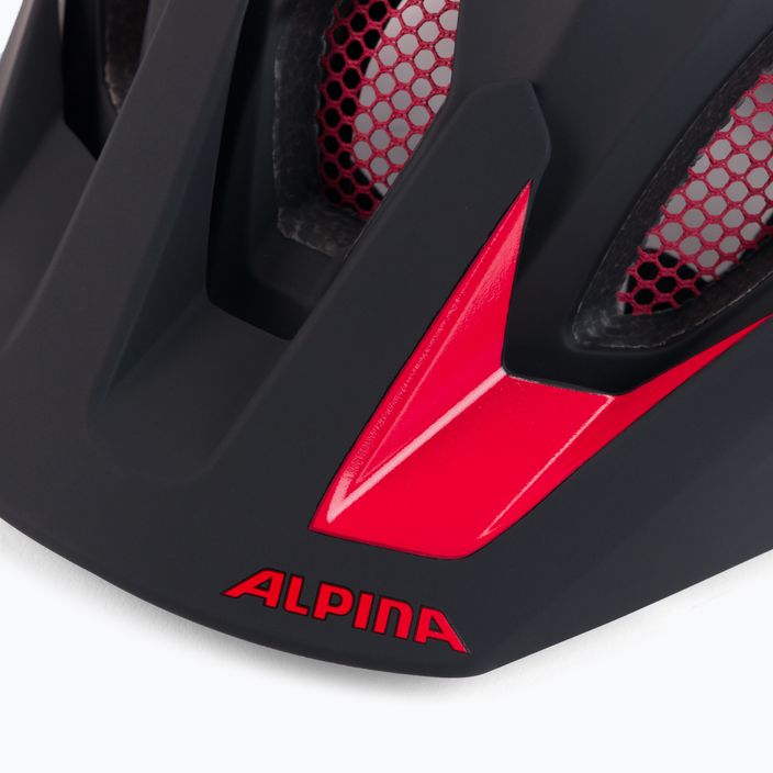 Kerékpáros sisak Alpina Carapax 2.0 black/red matte 8
