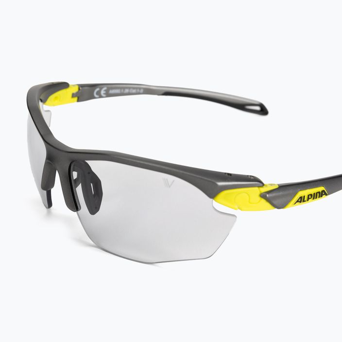 Kerékpáros szemüveg Alpina Twist Five Hr V tin matt neon yellow/black 5