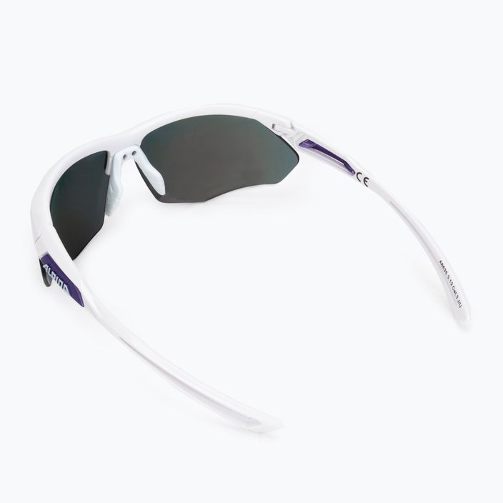 Kerékpáros szemüveg Alpina Defey HR white/purple/purple mirror 2