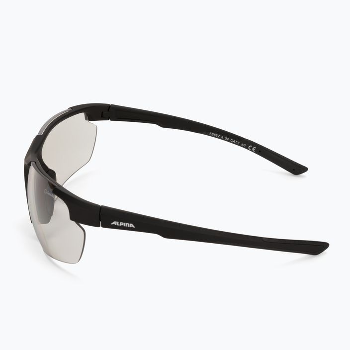 Kerékpáros szemüveg Alpina Defey HR black matt/clear mirror 4