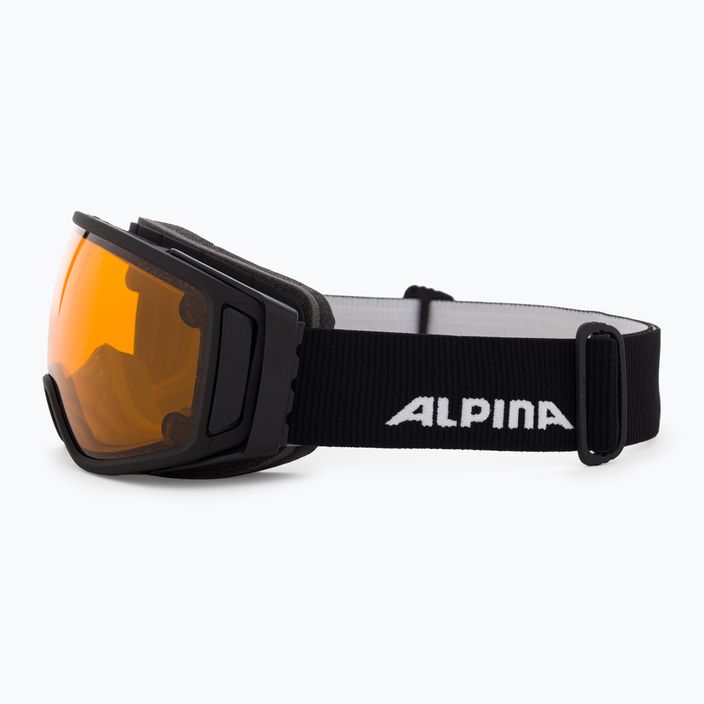 Síszemüveg Alpina Double Jack Mag Q-Lite black matt/mirror black 4