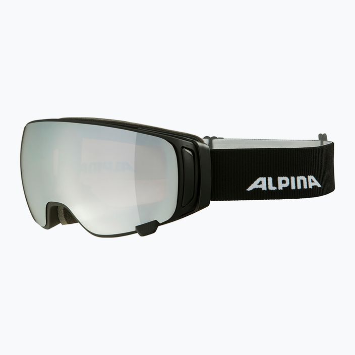 Síszemüveg Alpina Double Jack Mag Q-Lite black matt/mirror black 7
