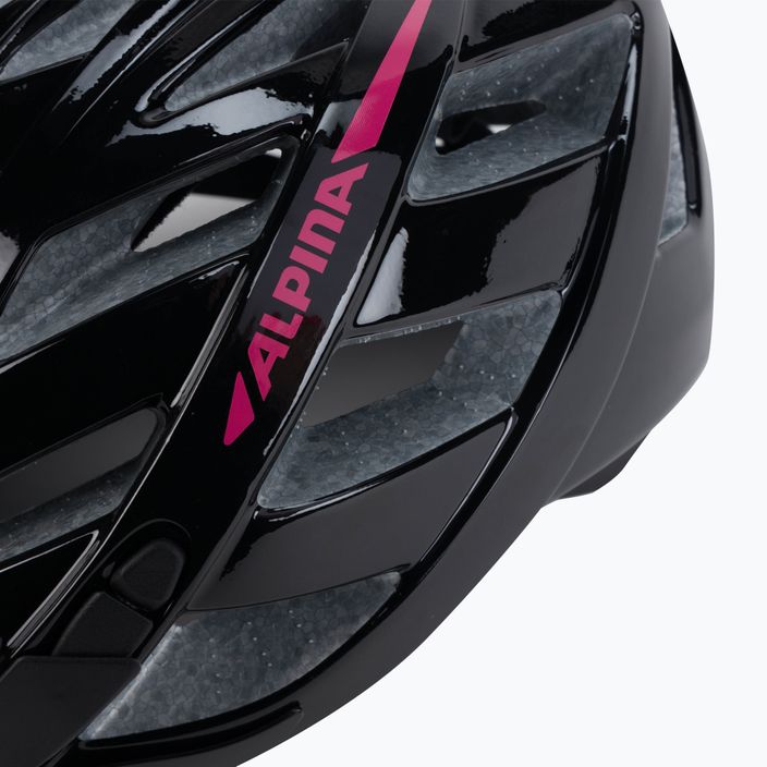 Kerékpáros sisak Alpina Panoma 2.0 black/pink gloss 7