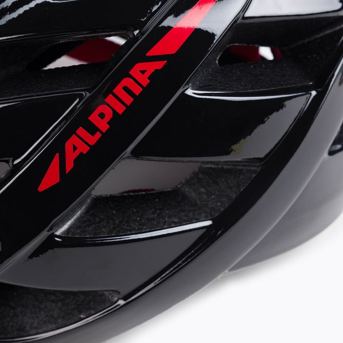 Kerékpáros sisak Alpina Panoma 2.0 black/red gloss 7