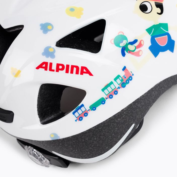Gyermek kerékpáros sisak Alpina Ximo white bear gloss 7
