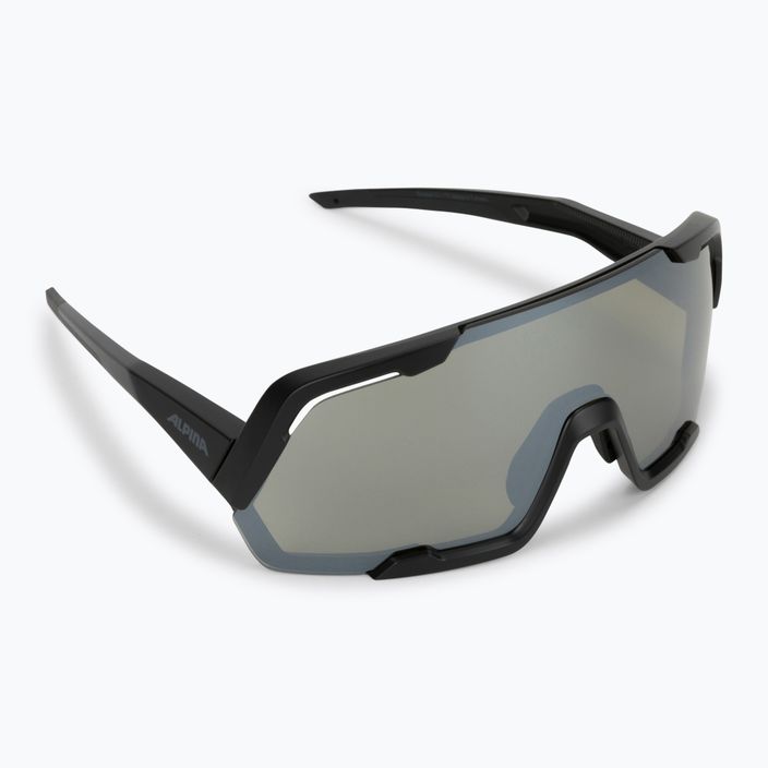 Kerékpáros szemüveg Alpina Rocket Q-Lite black matt/silver mirror