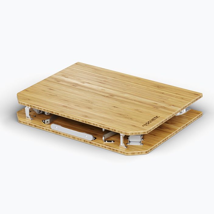 Dometic kompakt tábori asztal bambusz hatású 4