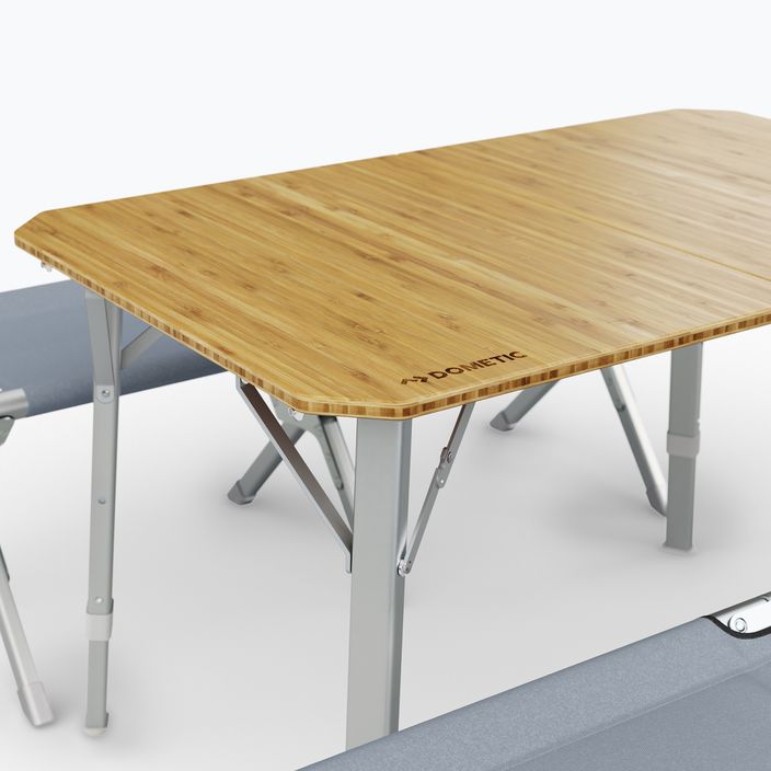 Dometic kompakt tábori asztal bambusz hatású 6