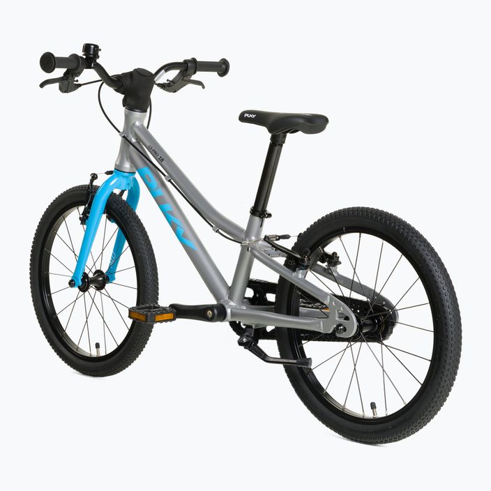 PUKY LS Pro 18 gyermek kerékpár ezüst-kék 3