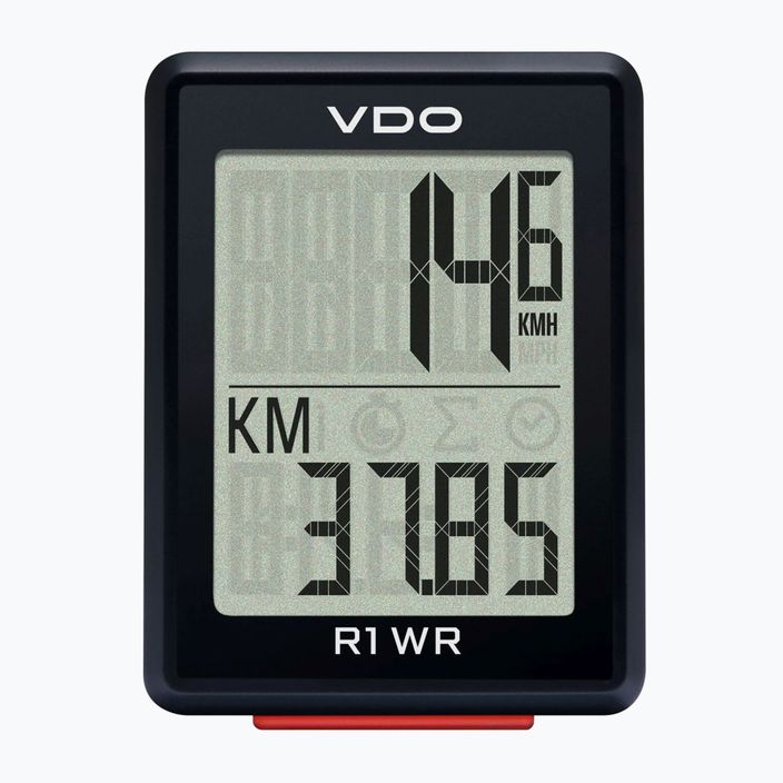 Kerékpár számláló VDO R1 WR fekete 64010