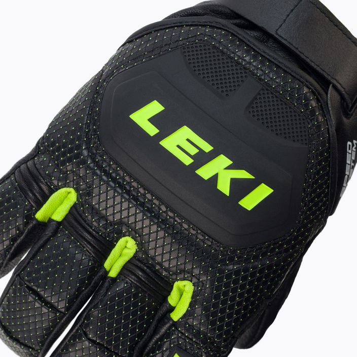 LEKI Worldcup Race Flex S Speed System férfi síelő kesztyű fekete-zöld 649802301080 5