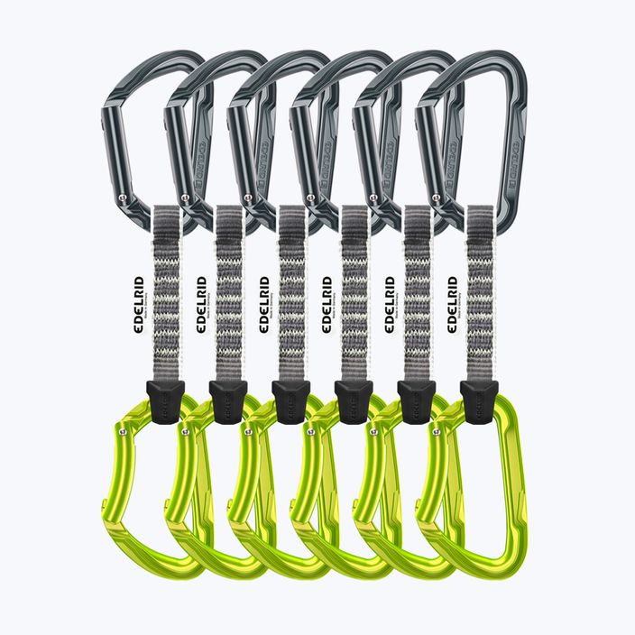 EDELRID Pure 6 darabos mászó expressz készlet. 10 cm-es pala/oázis