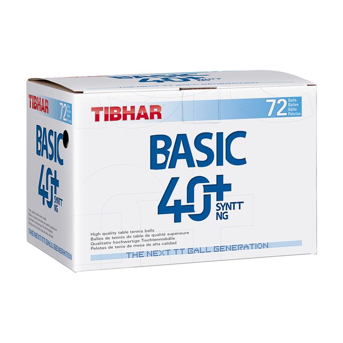 Tibhar Basic 40+ SYNTT NG asztalitenisz labdák 72 db fehér 2