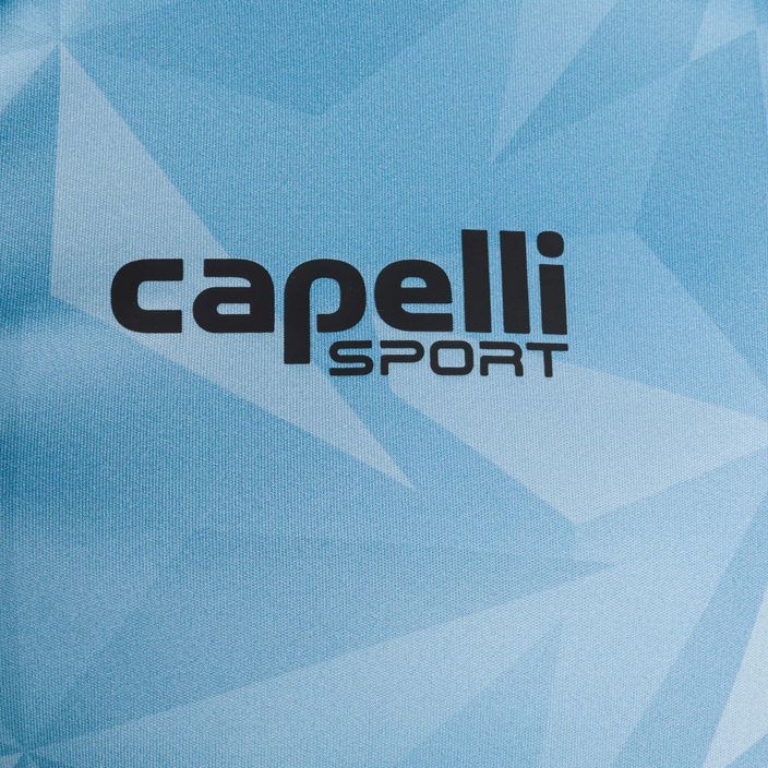 Férfi Capelli Pitch Star Goalkeeper labdarúgó mez világoskék/fekete 3