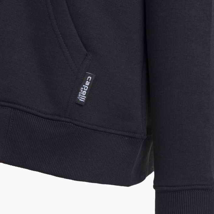 Capelli Basics ifjúsági cipzáras kapucnis futball pulóver fekete 3