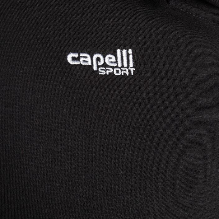 Férfi Capelli Basics Felnőtt Zip Hoodie futball melegítőfelső fekete 3