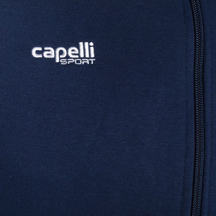 Férfi Capelli Basics felnőtt cipzáras kapucnis futball pulóver navy 3