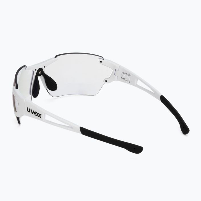 UVEX Sportstyle 803 R V fehér/világítótükör kék kerékpáros szemüveg 53/0/971/8803 2
