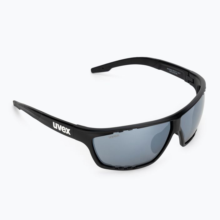 UVEX Sportstyle 706 CV fekete matt/fénytükrös ezüst napszemüveg 53/2/018/2290